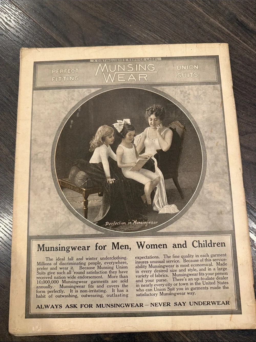 Music Magazine Wall Art - Vintage Illustration in Green and Tan